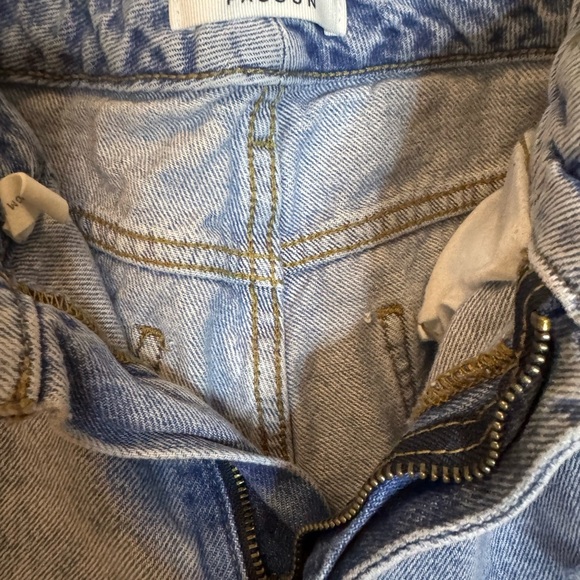 PacSun Blue Straight Leg Vintage Distressed Jeans - Picture 4 of 7